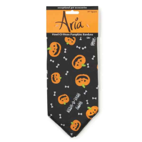 AR Howl-O-Ween Pumpkins Bandana Blk