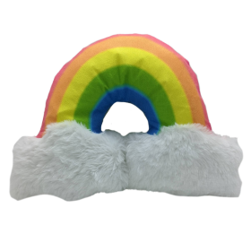 Magical Rainbow Plush Dog Toy