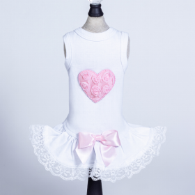 Laced Puff Heart Dress